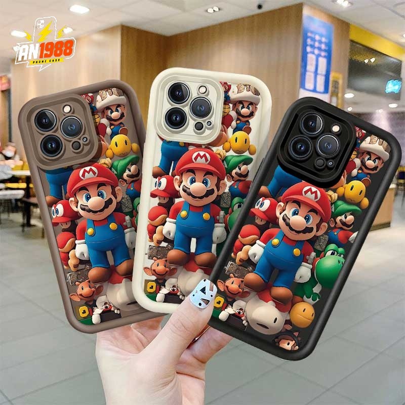 Super Mario Yoshi Green Hill Personagens Capa De Telefone Para Samsung Galaxy A22 A12 A21S A13 A11 A14 M11 A20 A30 A22S 