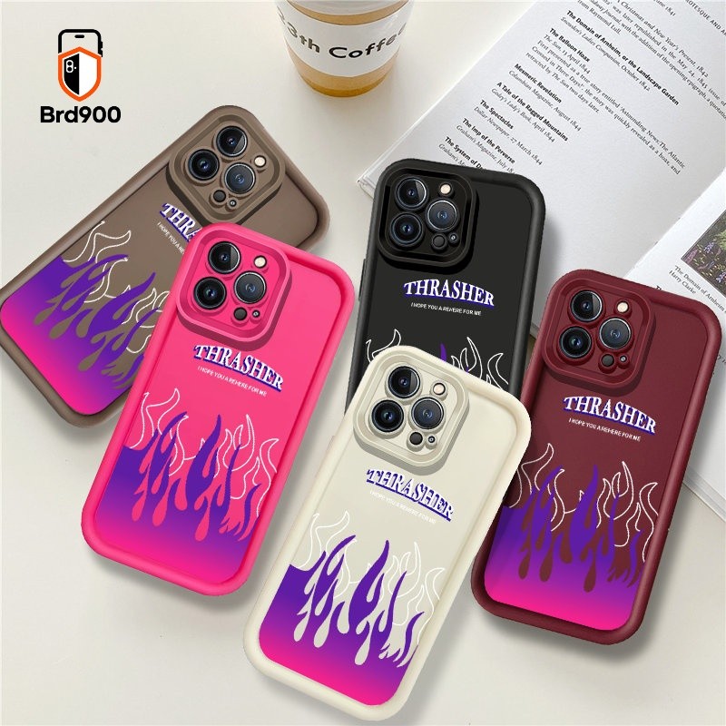 Thrasher Skate Chama Rua Marca Capa De Telefone Para Samsung Galaxy A12 A11 A22 A15 A13 M12 A21S A22S A20 A30 M11 A14 Si
