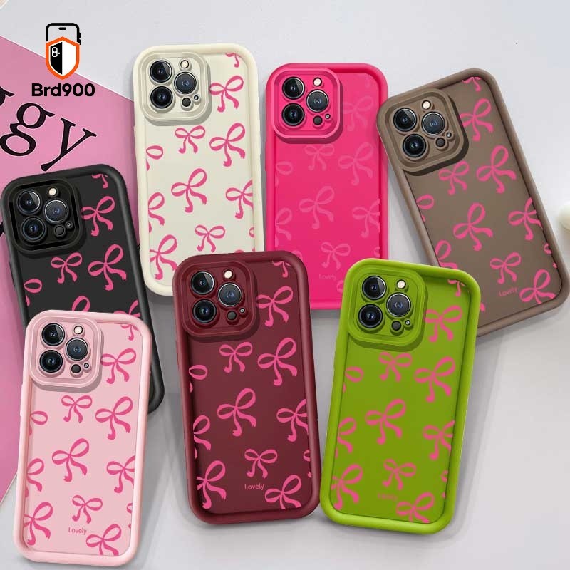 Kawaii Arco Rosa Espalhado Capa De Telefone Para Samsung Galaxy A12 A14 A15 A30 A20 A22 A21S A22S A11 M12 A13 M11 Silico