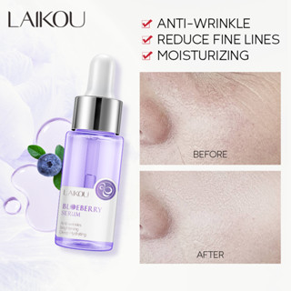 LAIKOU Blueberry Serum Anti-Rugas Linhas Finas Essência Facial Beleza Cuidados Com A Pele 17ml