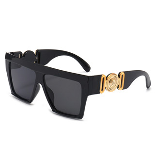 Square ins Óculos de sol europeus americanos Óculos de sol exclusivos de grande armação Retro Street Shooting Sunglasses
