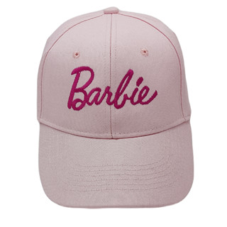 Novo Estilo Transfronteiriço Barbie Barbie Barbie Pink Hard Top Baseball Cap ins Coreano Versão Bordado Fofo Bordado com Aba Curva