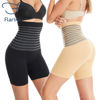 Flarixa Calcinha De Controle De Cintura Alta Mais Forma Do Corpo Feminino Sem Costura