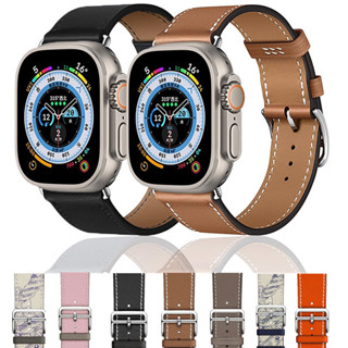 Faixa De Substituição De Couro Superior Simples De Cor Sólida Compatível Com O Relógio Apple 45mm/41mm/44mm/40mm Série 9/8/7/6/SE/5/4 A Pulseira foriWatch Bracelet Band