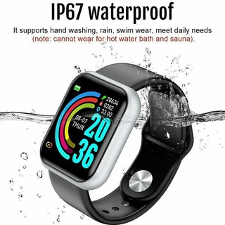 Y68 relógio inteligente pulseira bluetooth ip67 à prova dip67 água pressão arterial freqüência cardíaca esportes rastreador de fitness das mulheres dos homens smartband para ios android