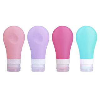Conjunto De Frasco De silicone Para Viagem , Armazenamento De Cosméticos Loção Portátil gel De Banho Álcool Em As Mãos