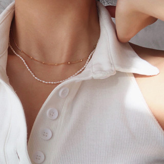 Moda Xiaomi Beads Pérolas Pérolas Naturais Colar de Pérolas Multicamadas