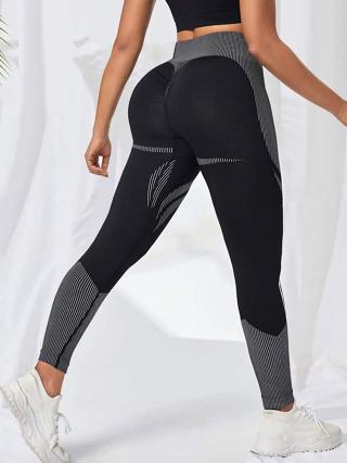 Fitness Esportivo Sem Costura Abdômen de Cintura Alta Calças Skinny