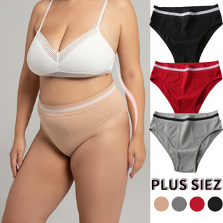 AMVI 1XL-4XL Plus Tamanho Para Calcinha Feminina De Algodão Cintura Alta