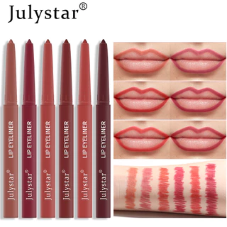 Delineador Labial À Prova D'água Julystar-Oficial De Suor , Fosco , Multicolorido , Automático , Sem