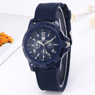 Moda Nylon Band Relógio de Nylon Banda de Nylon Banda de Pano Banda de Pano Militar Relógio Esportivo Trendy Luminous Needle