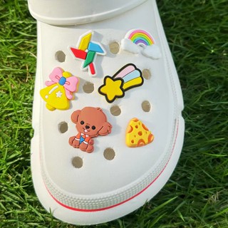12pcs Cartoon Sapatos de Buraco Destacável Acessórios de Embalagem de Praia