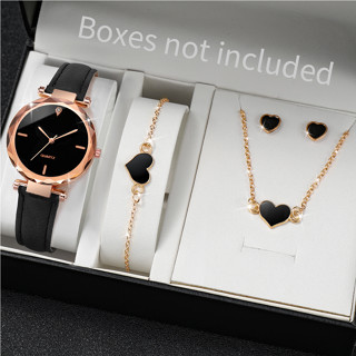Relógio de Moda Ladies Watch Cinto de Quartzo +Love Conjunto de Jóias