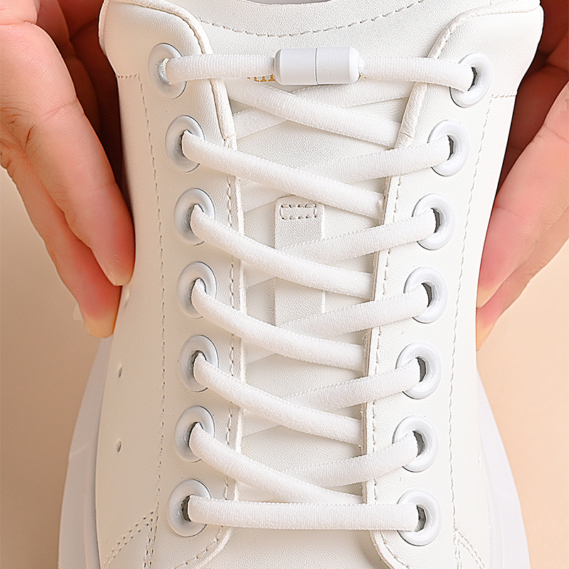 1 Par De Cadarços Não Removíveis Com Fivela De Cápsula E Design Elástico Para Pranchas Elegantes Calçados Esportivos