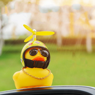 Pequeno Pato Amarelo Decoração De Carro Capacete De Rede De Bicicleta Elétrica Vermelho Fora Do