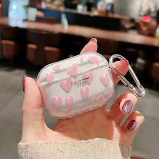 Adequado para Apple AirPods pro2 Generation Wireless Bluetooth Headset Case Glitter Love Soft Simples Homens Mulheres Cases protetoras 2 3 Generation Girl Love