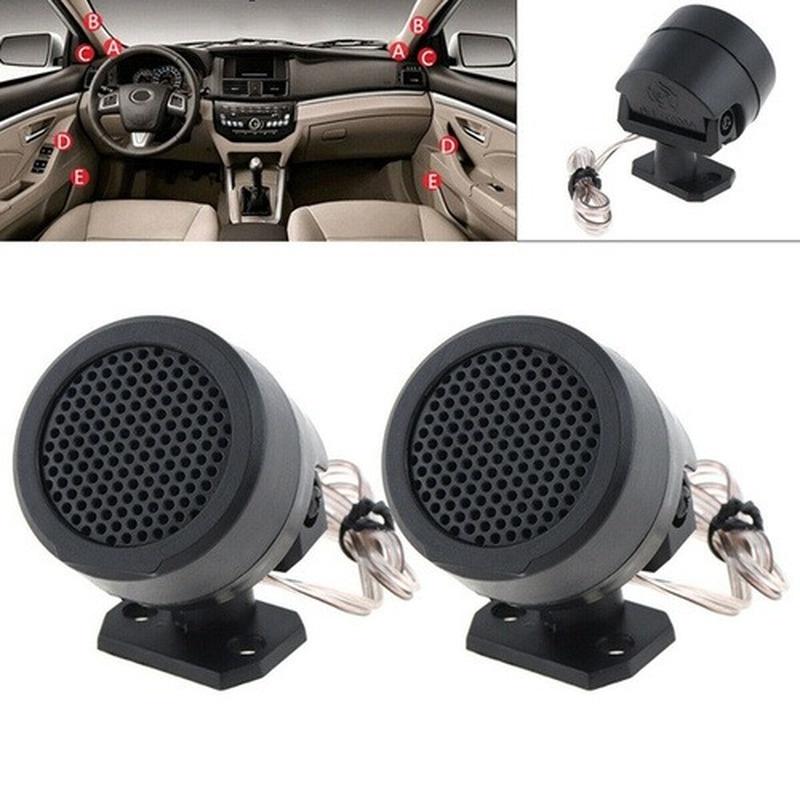 1 Par De Alto-Falantes Mini Dome Tweeter De 500 W-Acessórios De Áudio Para Carro De Alta Eficiência 12 V