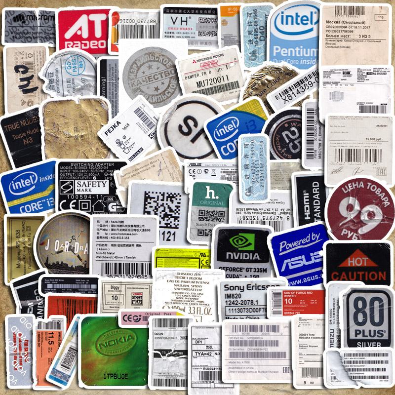 60pcs Autocolantes De Contas Retro-Rugas Diy Computer Washi Raspagem Artesanato De Papelaria Para Estudantes