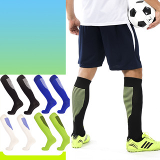Meias De Futebol Masculino Stokin Antiderrapante Joelho Longo Bezerro Basquetebol Esporte Ao Ar Livre Movimento Badminton Stoking Crianças Bola Sekolah Hitam Jovem