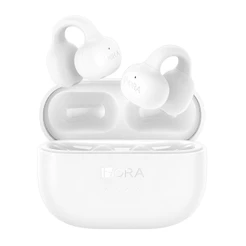 Fone de Ouvido Sem Fio 1Hora BT 5.3 Clipe Orelha Branco