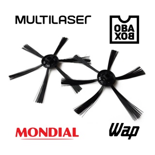 2 Escova Robo Aspirador Vassoura Compativel com Wap W100/Mondial RB01/Multilaser HO041 / Obaduster em Oferta na Shopee