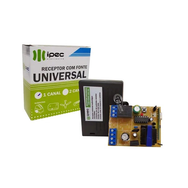 Receptor Universal 1 Canal 433mhz Com Fonte