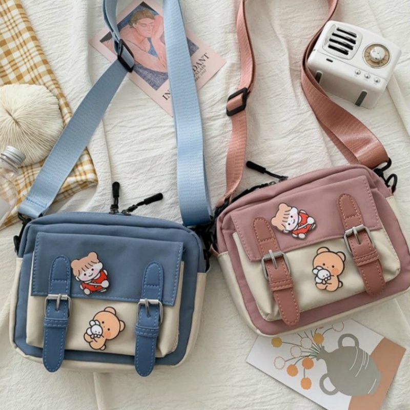 Crazy bag De Saco De Lona Estilo Coreano Para O Ombro Feminino Novas Bolsas De Corpo Da Moda 2023