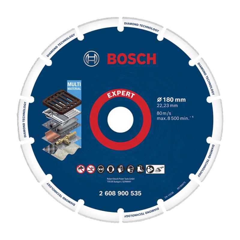 Disco de Corte Diamantado Para Metal Expert (7'') 180mm x 22,23mm - Bosch em Oferta na Shopee