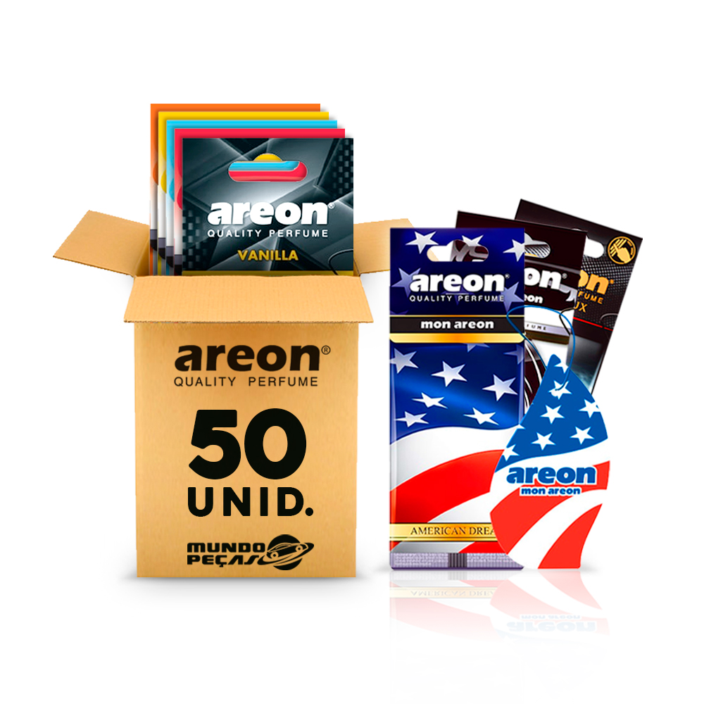 Aromatizante Automotivo Areon folha 50 UNIDADES