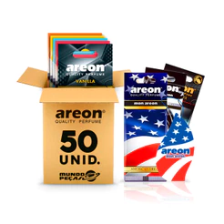 Aromatizante Automotivo Areon folha 50 UNIDADES