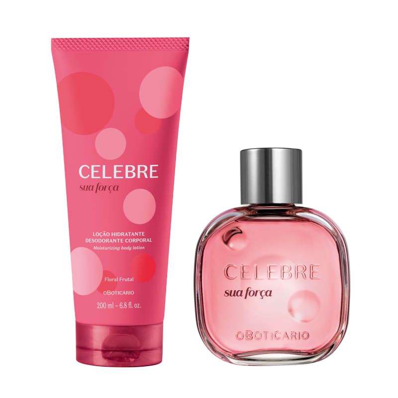 Combo Feminino Celebre Sua Força: Desodorante Colônia 100ml + Loção Corporal 200ml