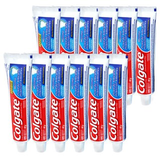 Kit com 12 Cremes Dentais Colgate Máxima Proteção Anticáries 90g em Oferta na Shopee
