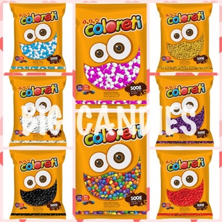 Mini Confete Coloreti 500gramas.Festa/bolinho/tubete/lembrancinha/mm/confete/disquete.