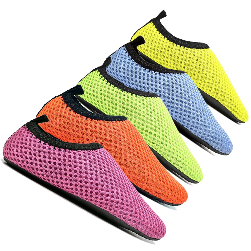 Sapatilha Infantil Aquatica Nylon Praia Piscina Calce Facil Acquatilha Neon Lançamento