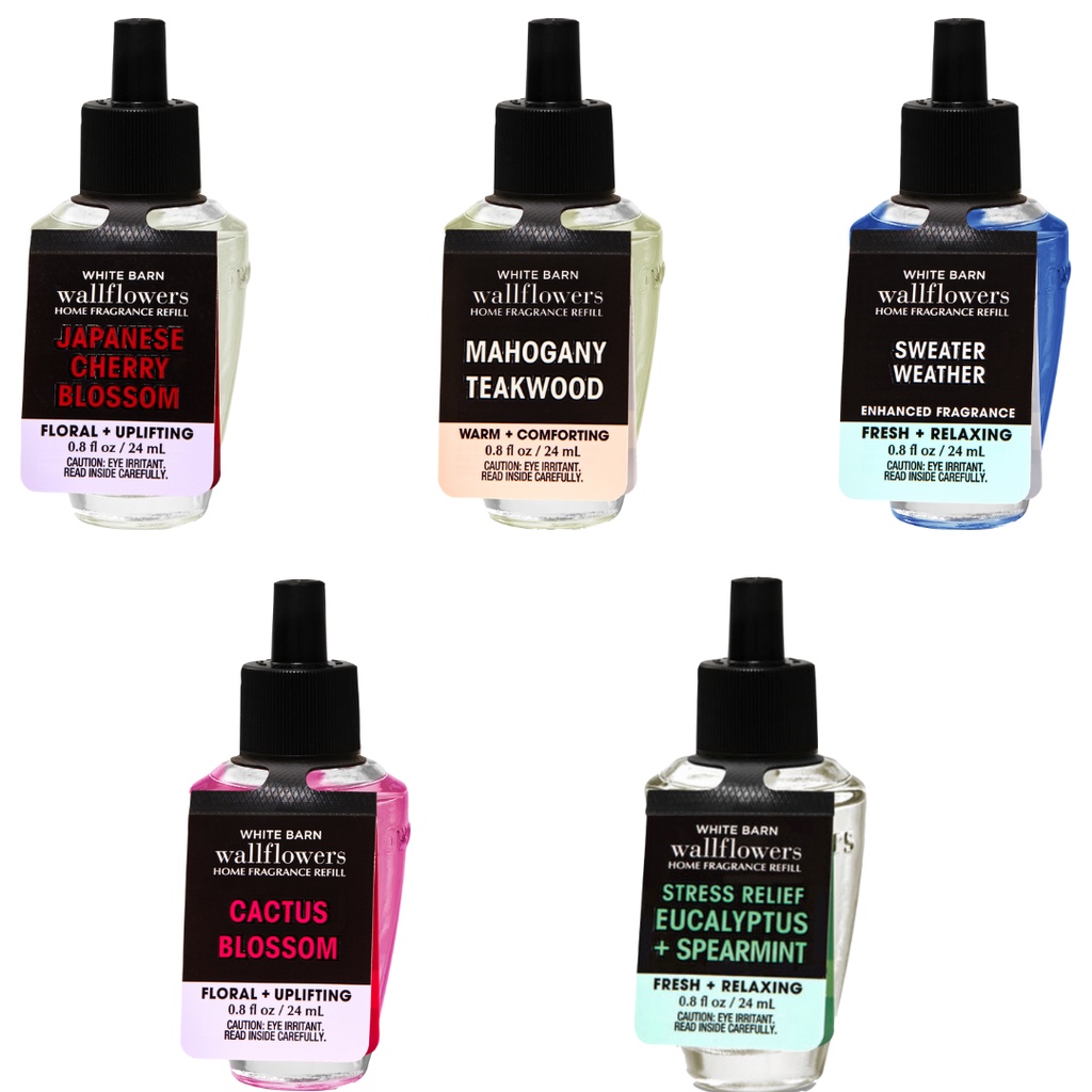 Bath & Body Works Wallflowers Fragrance Refil Diversos Aromas Essência