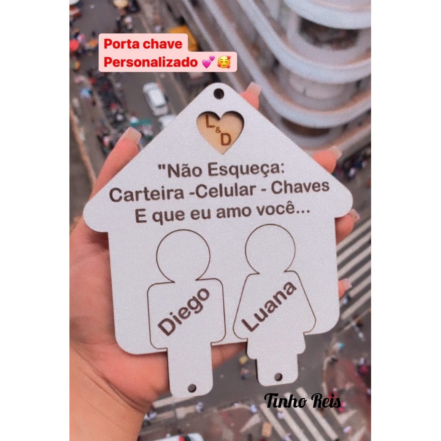 Porta Chaves Casinha - Porta Chaves Personalizado  - Porta Chaves Lembrancinha