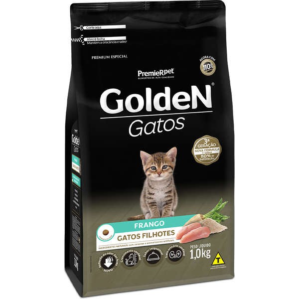 Ração Golden Gatos Filhotes Sabor Frango em Oferta na Shopee