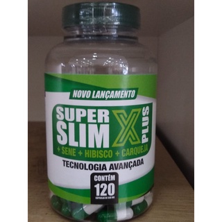 120 Cápsulas 500mg Super Slim X - Sene + Hibisco + Carqueja - Linha Premium