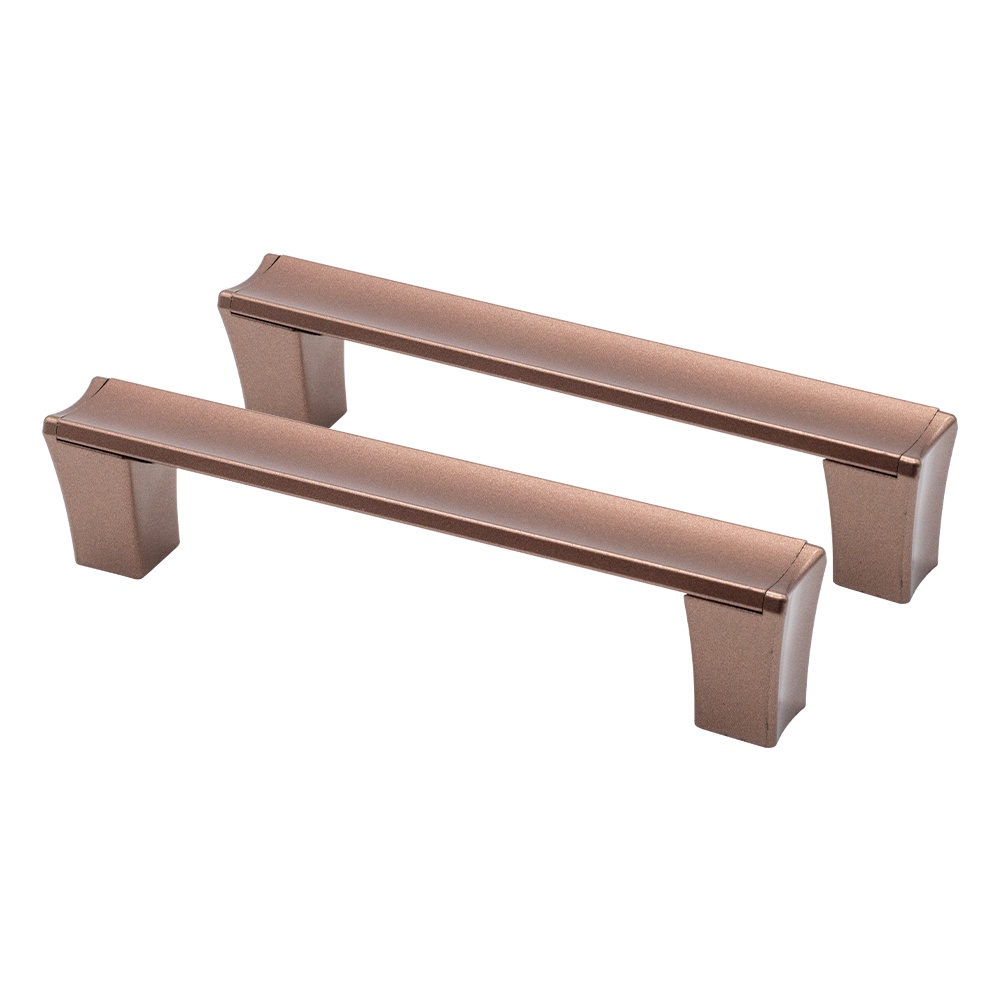 2 Puxador De Gaveta Antigo Alca Retro Cobre Fosco Space 96mm