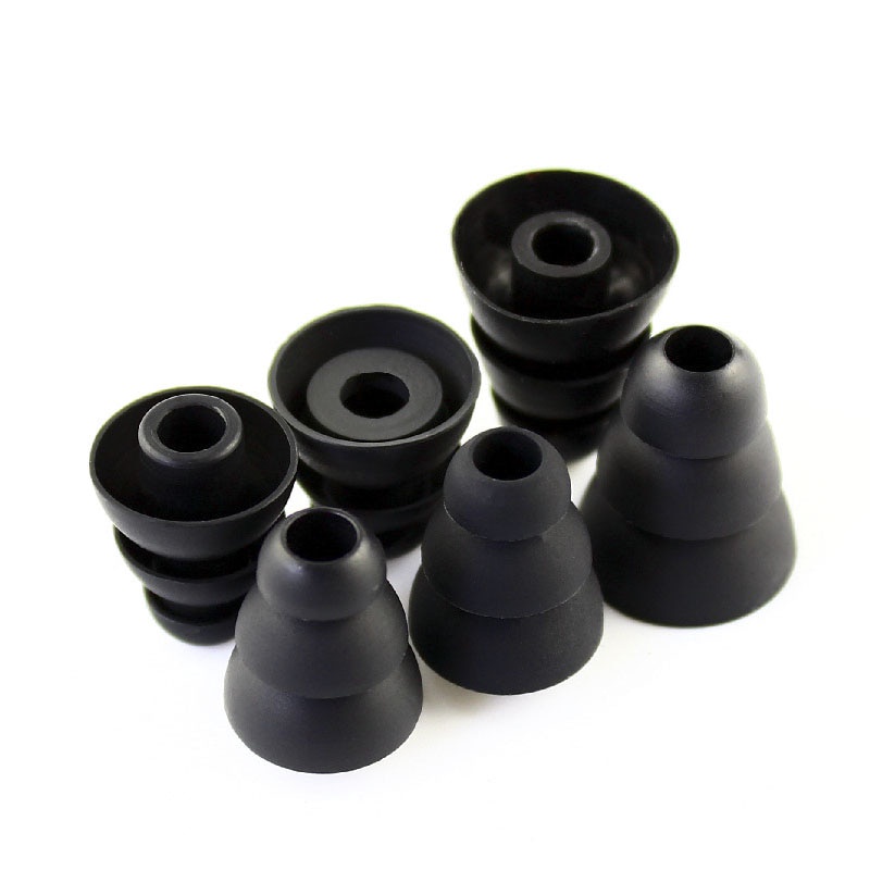 3 Pares S M L Borracha In Ear Tripla Falange Fone De Ouvido — imagem 2 de 2