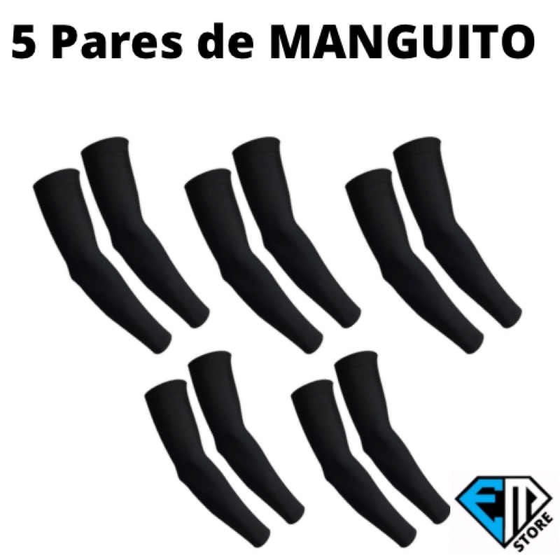 5 par de Manguito protetor solar Compressão segunda peles, bike, fitness, camping, corrida