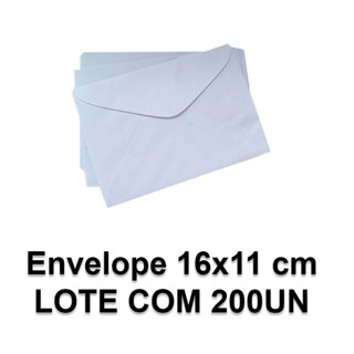 Envelope Carta 16x11 cm 200 Unidades para Padrao Correio em Oferta na Shopee