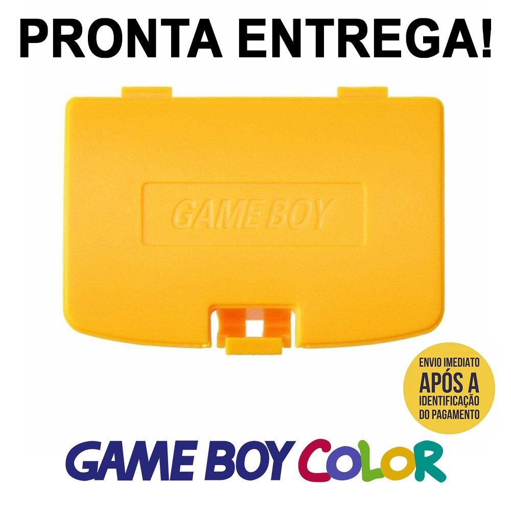 Tampa Tampinha Gameboy Color Amarela Gbc Tampinha Game Boy Pilha Door Nova!