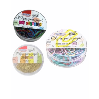 Clipes para Papel Brw Linha Soul - Clips de Papel Colorido e Pastel e Mini Clips em Oferta na Shopee
