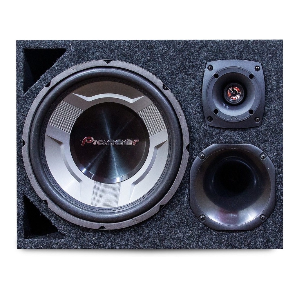 Caixa Trio Pioneer Completa Som Automotivo Carro 450w Rms · foto 2