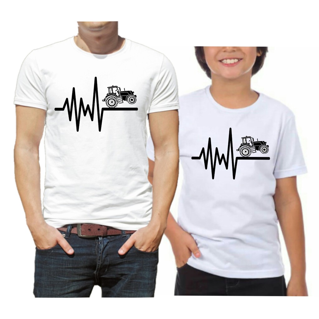 Kit 2 camisetas tal pai tal filho agro agropecuária trator barato