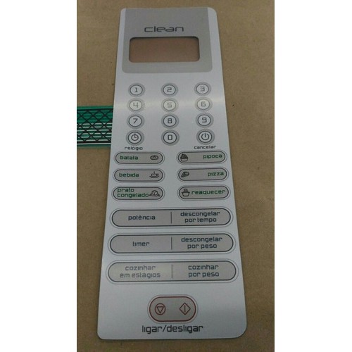 Membrana Teclado  Forno Microondas Brastemp Bms18 Ab Clean