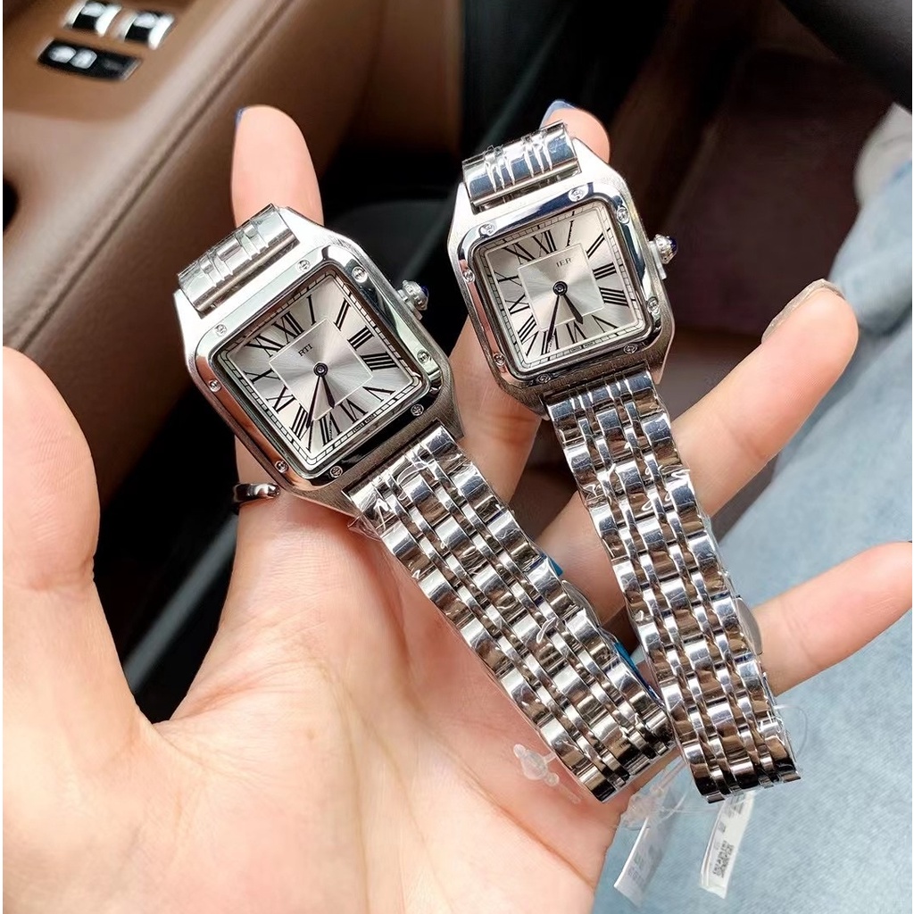Relógio De Pulso Feminino De Quartzo Quadrado Casual