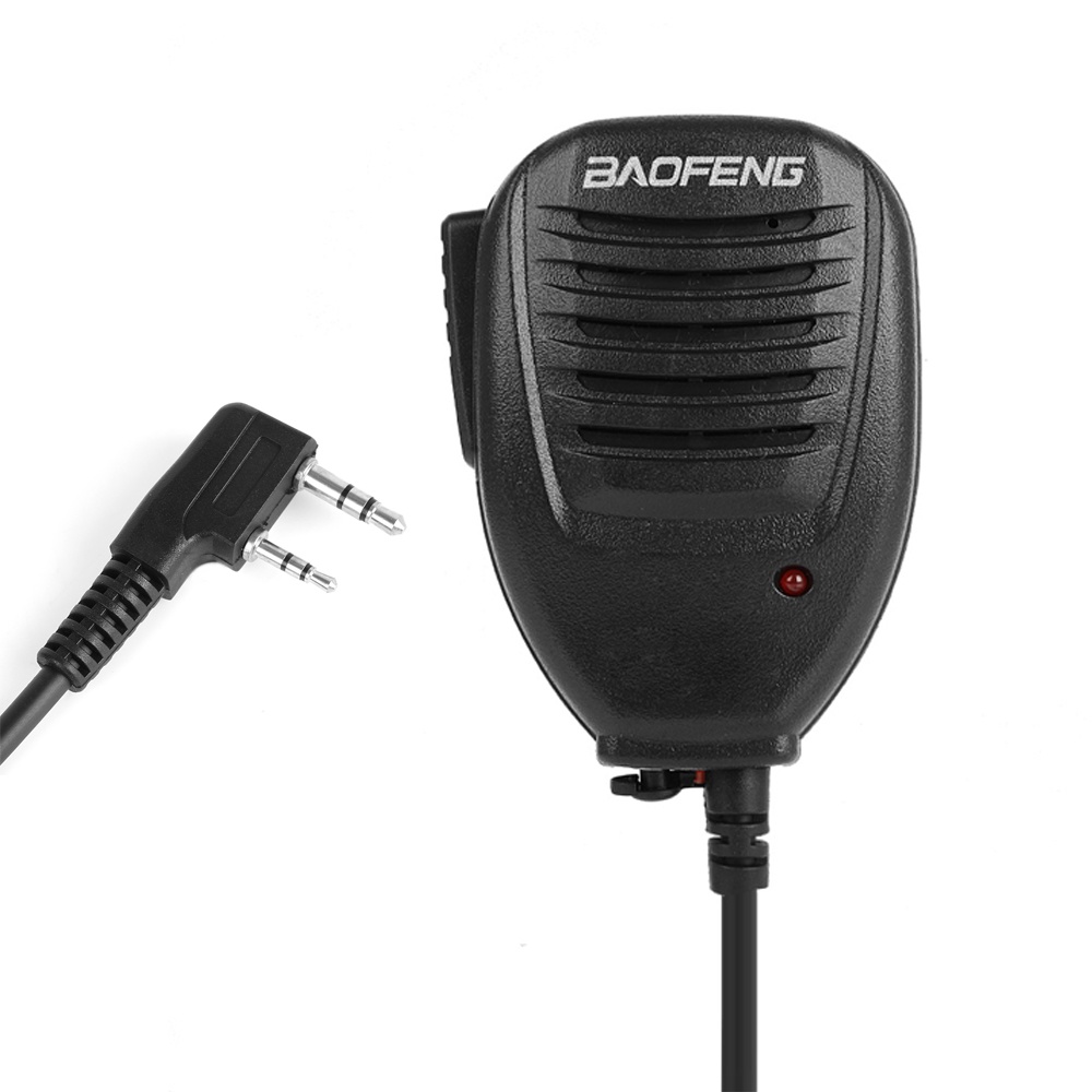 Microfone Original BAOFENG De Som PTT Para Rádio Portátil De Duas Vias Walkie Talkie UV-5R 5RE Plus BF-888S B5 B6
