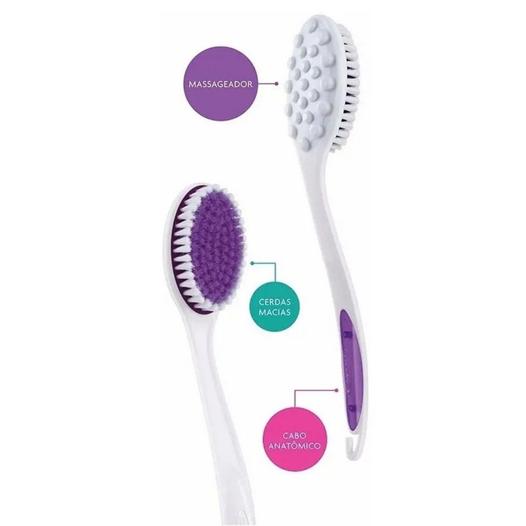 Escova Para Banho Com Massageador Condor